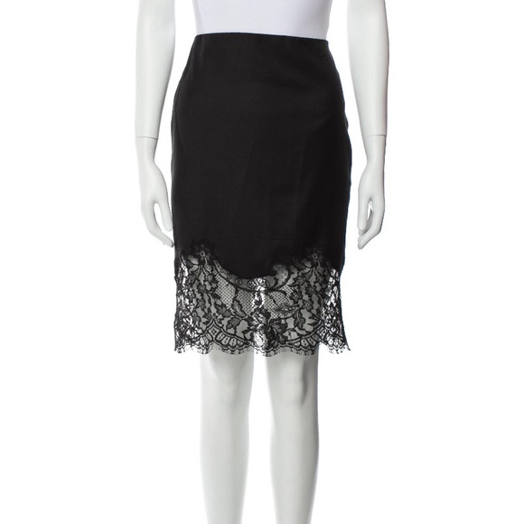 Givency Lace Trim Skirt - Picture 1 of 4